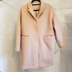 Everlane The Cocoon Wool Blend Camel Tan Coat size 4
